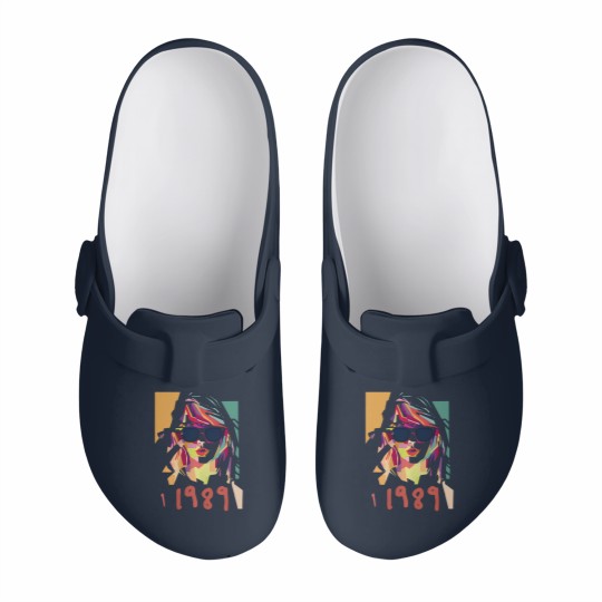 Discover Kids 1989 Watercolor Taylorr Swifts Vintage Slip On Clogs