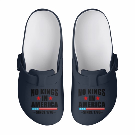 Discover No Kings in America Slip On Clogs Anti-Trump, Protest Slip On Clogs Democracy Slip On Clogs Protest Gift for Anti-MAGA Patriotic Slip On Clogs We The People No Kings In America