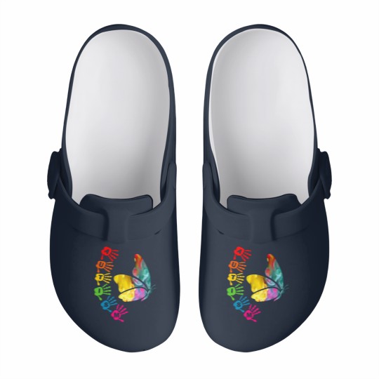 Discover Autism Awareness Day - Autism Butterfly Slip On Clogs