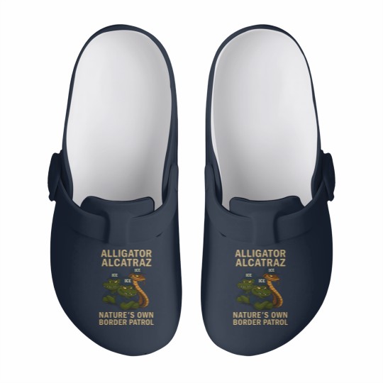 Discover Alligator-Alcatraz - Alligator Alcatraz Fl Retro - Slip On Clogs
