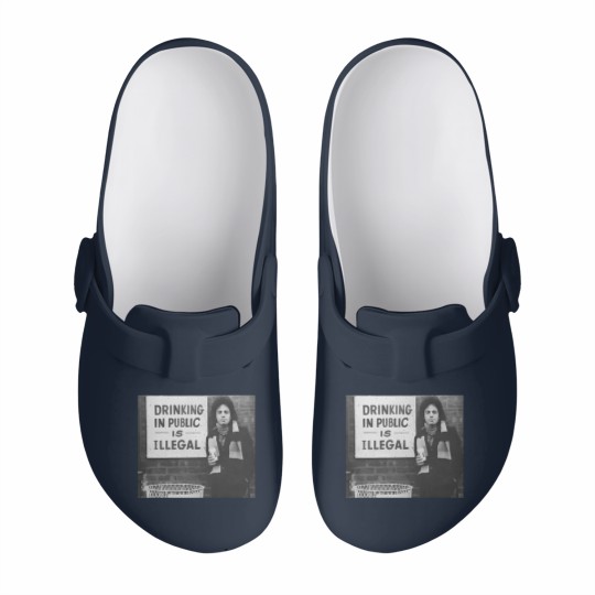 Discover Billy Joel Drinking In Public Is Illegal Unisex Cotton Slip On Clogs