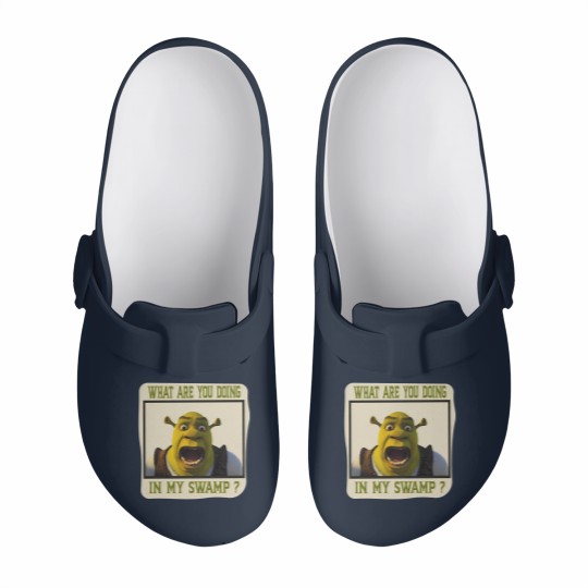 Discover Shrek Face Slip On Clogs What Are You Doing in My Swamp Slip On Clogs, I'm Swamped Slip On Clogs, Funny Shrek Slip On Clogs