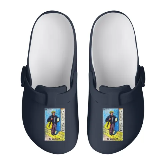 Discover El Musico Mexican Loteria Bingo Card Slip On Clogs