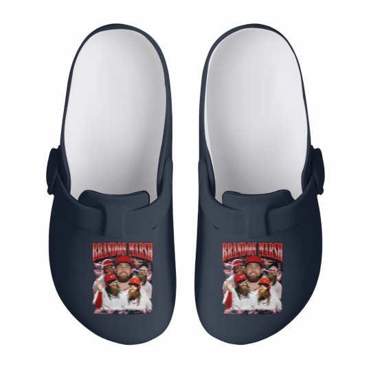 Discover Bran!don Marsh Slip On Clogs, Brandon Baseball Player Marsh Slip On Clogs