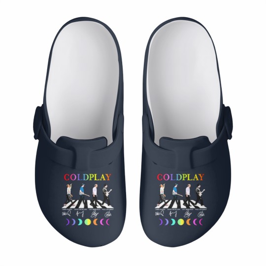 Discover Coldplay Band Slip On Clogs Round