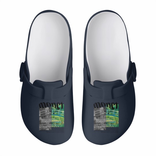 Discover Claude Monet Slip On Clogs, Minimalist Art, The Water-Lily Pond Slip On Clogs