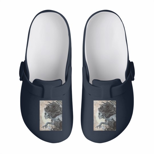 Discover Medusa Graphic Slip On Clogs