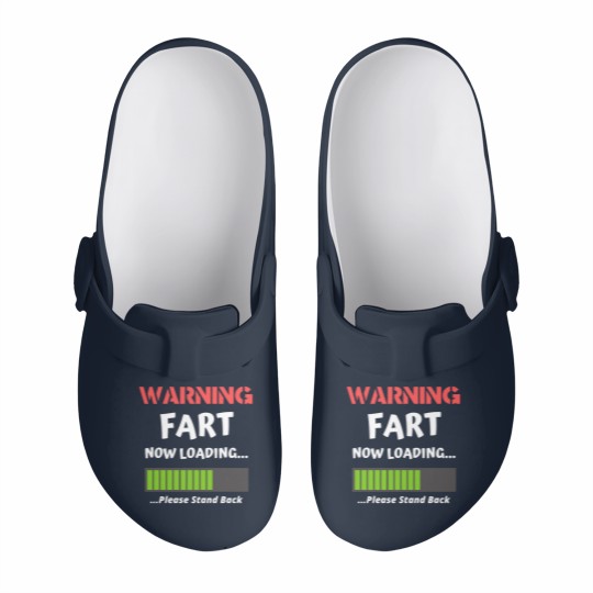 Discover Fart Now Loading Rude Offensive Fart Humor Slip On Clogs