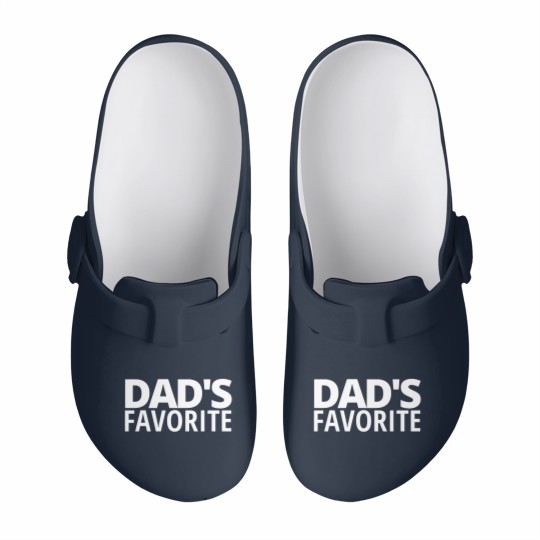 Discover DAD'S FAVORITE (in white letters) Slip On Clogs
