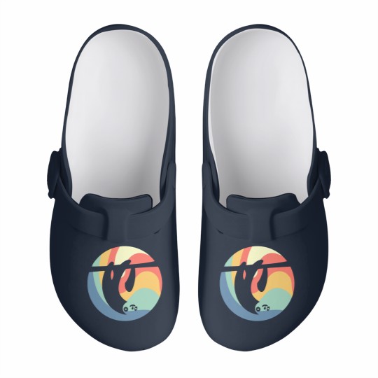Discover Sloth Vintage Circle Slip On Clogs