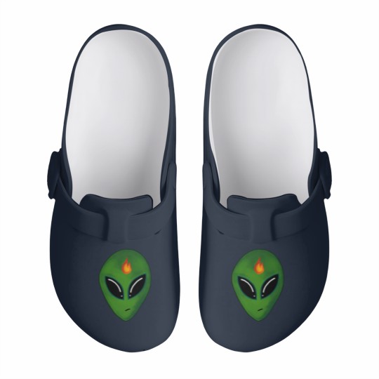 Discover Inciteful Alien Head Slip On Clogs