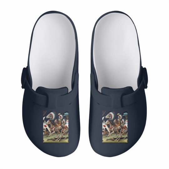 Discover Native American Dead Indian Warriors Slip On Clogs