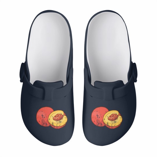 Discover Retro Vintage Grunge Style Nectarines Peaches Slip On Clogs