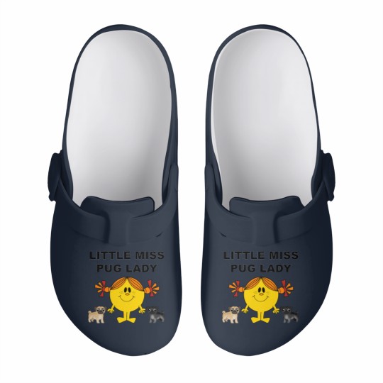 Discover Little Miss Pug Lady Cute Design Slip On Clogs
