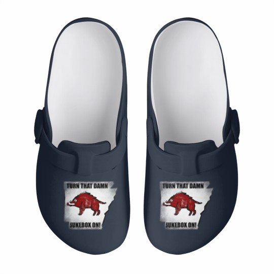 Discover Distressed Turn that Damn Jukebox On Slip On Clogs