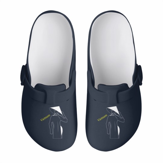 Discover Unisex Ao Dai Uniform Slip On Clogs