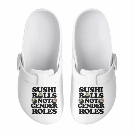 Discover Sushi Rolls not Gender Roles - Sushi Rolls Not Gender Roles - Slip On Clogs