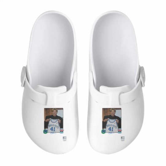 Discover Luka Doncic Mitchell & Ness Dirk Nowitzki Draft Jersey Slip On Clogs