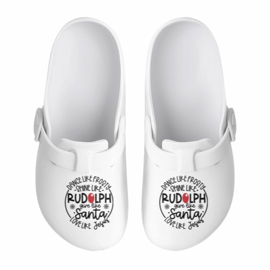Discover Santa Slip On Clogs, Love like Jesus, Dance like Frosty, Christmas Slip On Clogs