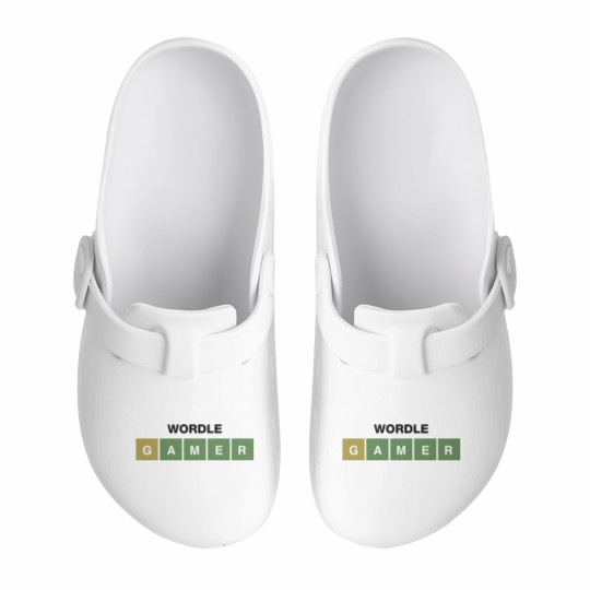 Discover Funny Wordle Style Joke. Wordle Gamer Slip On Clogs