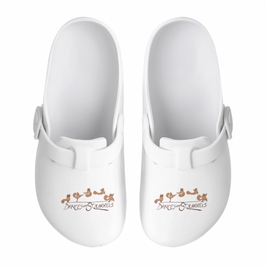 Discover Dances with Squirrels Comedy Unisex Beige Squirrel Slip On Clogs