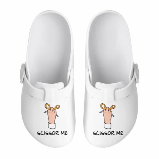 Discover The Office – Scissor Me Slip On Clogs