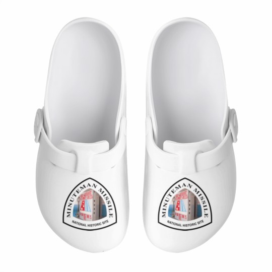 Discover Minuteman Missile National Historic Site shield Slip On Clogs