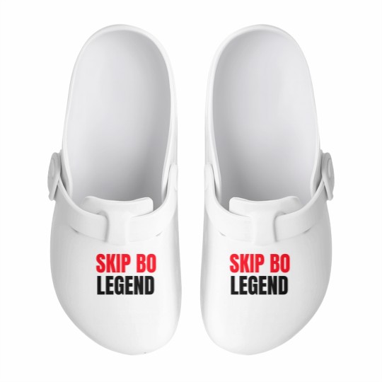 Discover Skip Bo Player Legend   Funny Skip Bo Slip On Clogs for Men Slip On Clogs