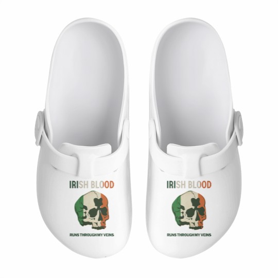 Discover Irish Blood run through my Veins Slip On Clogs