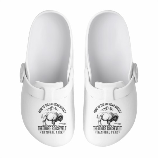 Discover Theodore Roosevelt National Park Souvenirs Hiking Adventure - Theodore Roosevelt - Slip On Clogs
