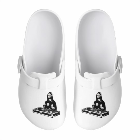Discover Funny DJ Monalisa Slip On Clogs