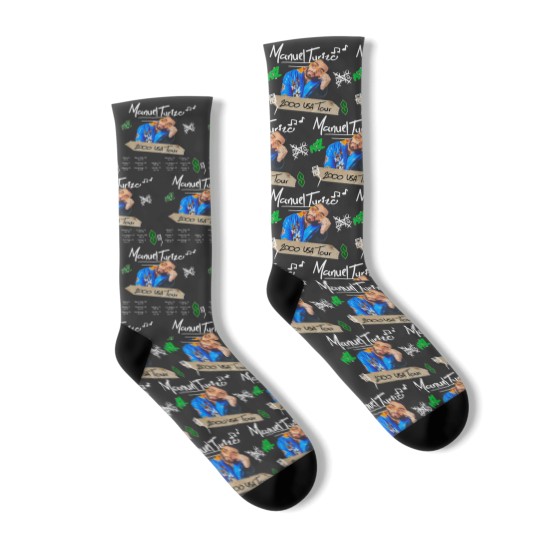 Discover Manuel Turizo US Tour 2023 Socks, Manuel Turizo Fan Socks
