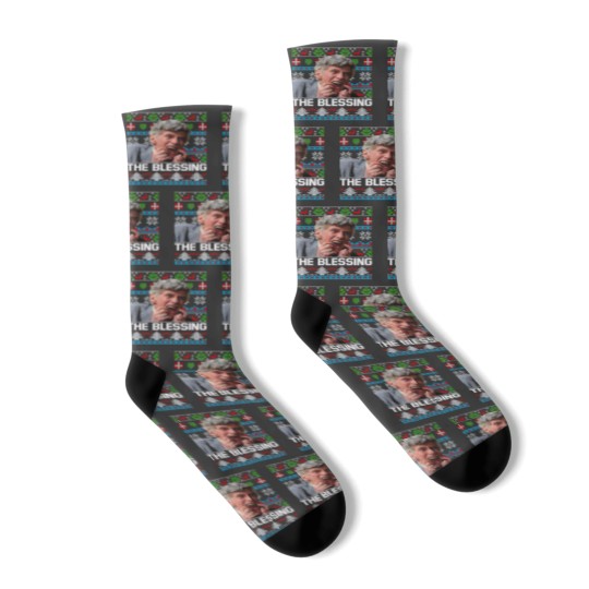 Discover The Blessing Socks, Uncle Lewis Xmas Vacation Socks