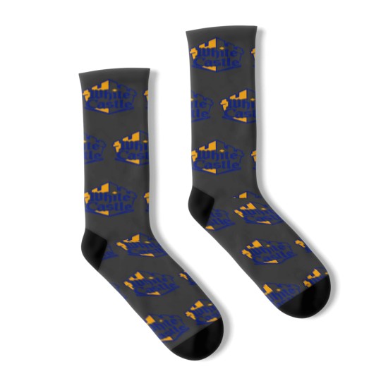 Discover White castle logo Socks