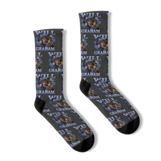 Discover Will Graham Vintage Washed Socks 90s TV Series Hannibal Socks