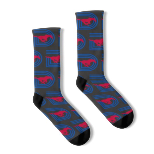 Discover SMU Triple D Logo Socks