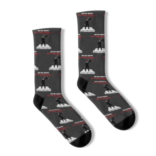 Discover Color Bryan Adams Tour 2023 Socks, So Happy Hurts Tour, Vintage Bryan Adams Socks