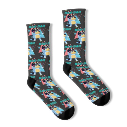 Discover BlueyDad Rad Dad Socks, Rad Dad Socks, BlueyDad Bandit Socks