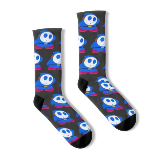 Discover Blue Shy Guy Socks