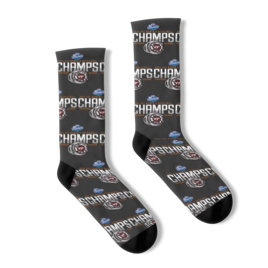 Discover Virginia Tech Hokies ACC Champs Womens Basketball Socks