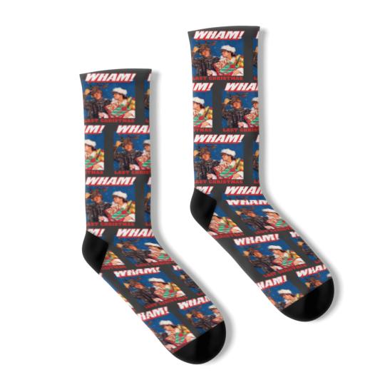 Discover Wham Last Christmas Crewneck Socks, George Michael Last Christmas Socks