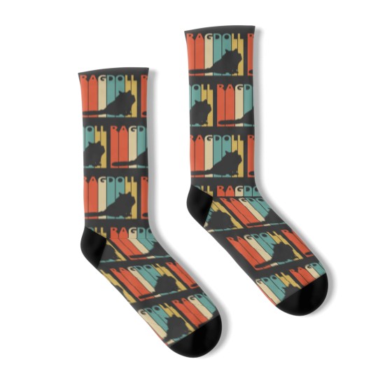Discover Vintage Ragdoll Cat Owner Gift - Ragdoll Cat - Socks