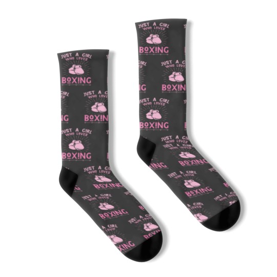Discover Just a girl who loves boxing Socks