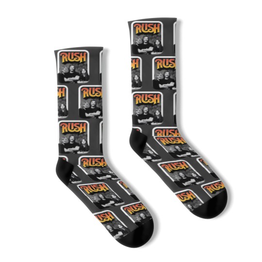 Discover Rush Socks Rock Concert Socks Band Logo Anniversary