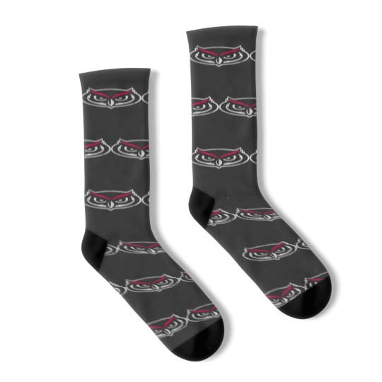 Discover Florida Atlantic University FAU Owls Distressed Socks