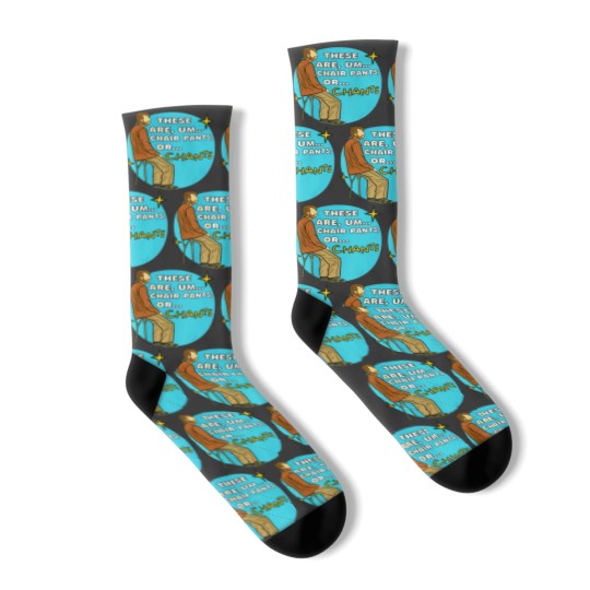 Discover jury duty chair pants ad funny Socks