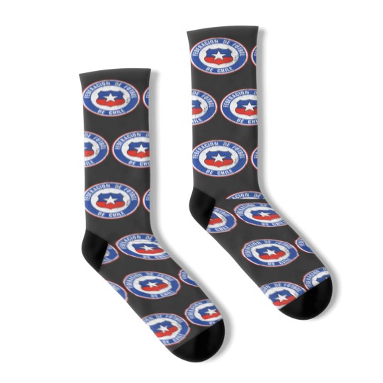 Discover Chile Soccer Flag Team Support Gift Socks