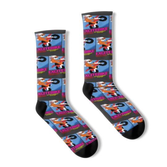 Discover NES Excitebike Transparent Socks