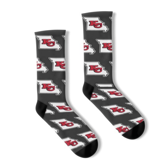 Discover Kansass City Map Socks