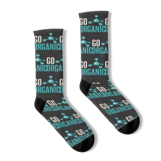 Discover Organic Chemistry Chemist Funny Go Organic Socks